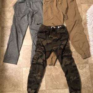 3 pairs of boys joggers boys medium